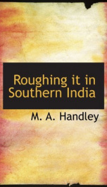 roughing it in southern india_cover