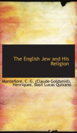 the english jew and his religion_cover