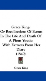 grace king or recollections of events in the life and death of a pious youth_cover