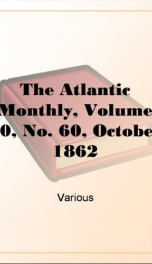 The Atlantic Monthly, Volume 10, No. 60, October, 1862_cover