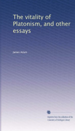 the vitality of platonism and other essays_cover