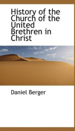 history of the church of the united brethren in christ_cover