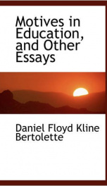 motives in education and other essays_cover
