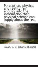 perception physics and reality an enquiry into the information that physical_cover