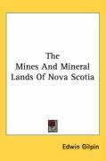 the mines and mineral lands of nova scotia_cover