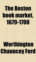 the boston book market 1679 1700_cover