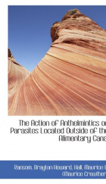 the action of anthelmintics on parasites located outside of the alimentary canal_cover