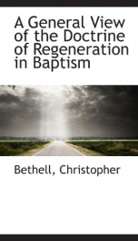 a general view of the doctrine of regeneration in baptism_cover
