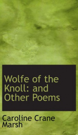 wolfe of the knoll and other poems_cover