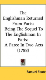 the englishman returned from paris being the sequel to the englishman in paris_cover