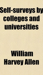 self surveys by colleges and universities_cover