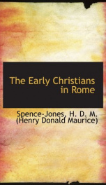 the early christians in rome_cover