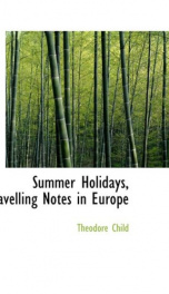 summer holidays travelling notes in europe_cover