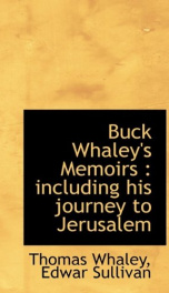 buck whaleys memoirs including his journey to jerusalem_cover