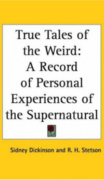 true tales of the weird a record of personal experiences of the supernatural_cover