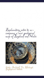 explanatory notes to accompany a new geological map of england and wales_cover