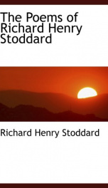 the poems of richard henry stoddard_cover