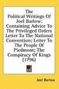 the political writings of joel barlow containing advice to the privileged_cover