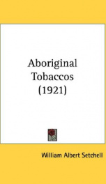 aboriginal tobaccos_cover