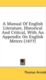 a manual of english literature historical and critical with an appendix on en_cover
