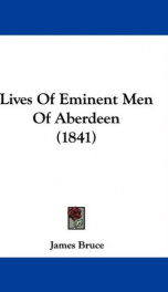 lives of eminent men of aberdeen_cover