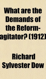 what are the demands of the reform agitator_cover