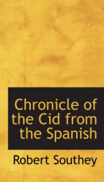 chronicle of the cid from the spanish_cover