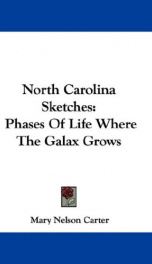 north carolina sketches phases of life where the galax grows_cover