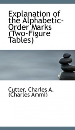 explanation of the alphabetic order marks two figure tables_cover
