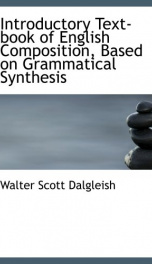 introductory text book of english composition based on grammatical synthesis_cover
