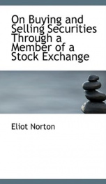 on buying and selling securities through a member of a stock exchange_cover