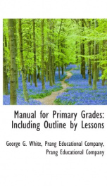 manual for primary grades including outline by lessons_cover