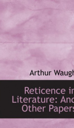 reticence in literature and other papers_cover