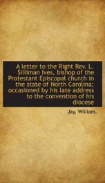 a letter to the right rev l silliman ives bishop of the protestant episcopal_cover