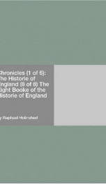Chronicles (1 of 6): The Historie of England (8 of 8)_cover