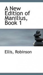 a new edition of manilius book 1_cover