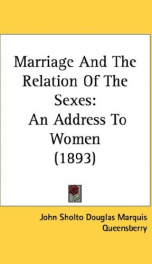marriage and the relation of the sexes an address to women_cover