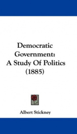 democratic government a study of politics_cover