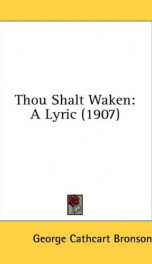 thou shalt waken a lyric_cover