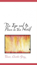 the ego and its place in the world_cover