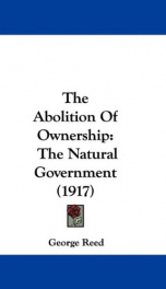 the abolition of ownership the natural government_cover