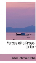 verses of a prose writer_cover