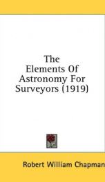 the elements of astronomy for surveyors_cover