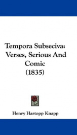 tempora subseciva verses serious and comic_cover