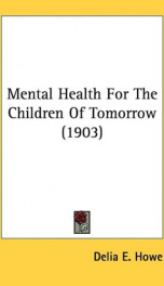 mental health for the children of tomorrow_cover