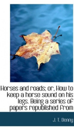 horses and roads or how to keep a horse sound on his legs_cover