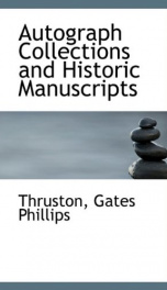 autograph collections and historic manuscripts_cover