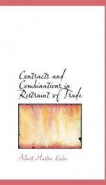 contracts and combinations in restraint of trade_cover