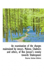 an examination of the charges maintained by messrs malone chalmers and others_cover