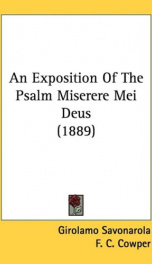 an exposition of the psalm miserere mei deus_cover